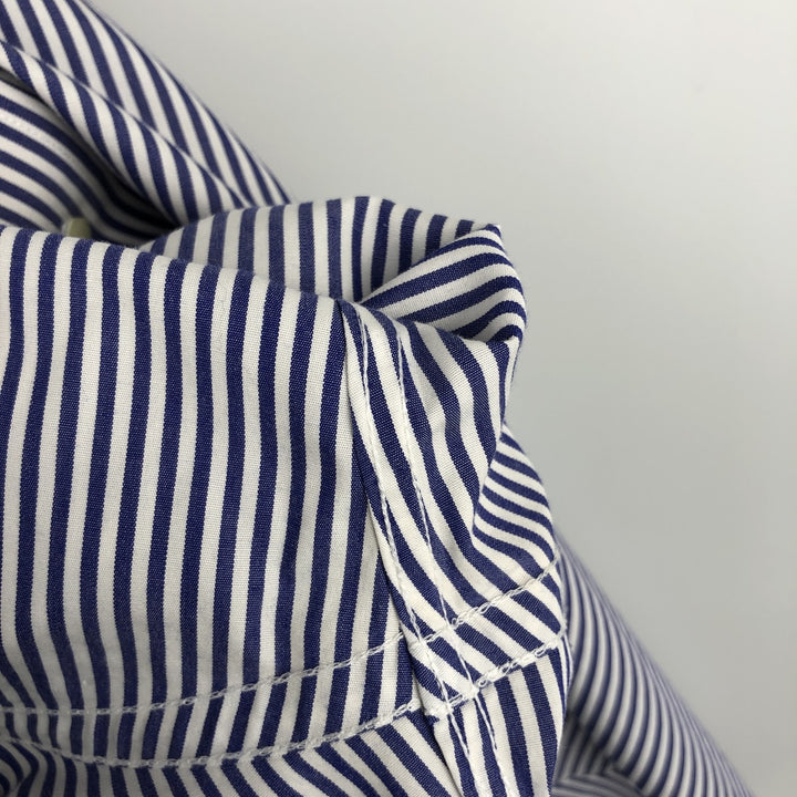 Brooks Brothers Est.1818 Long Sleeve Button-Down Striped Shirt, Men's XL cotton white type Vintage Second Hand