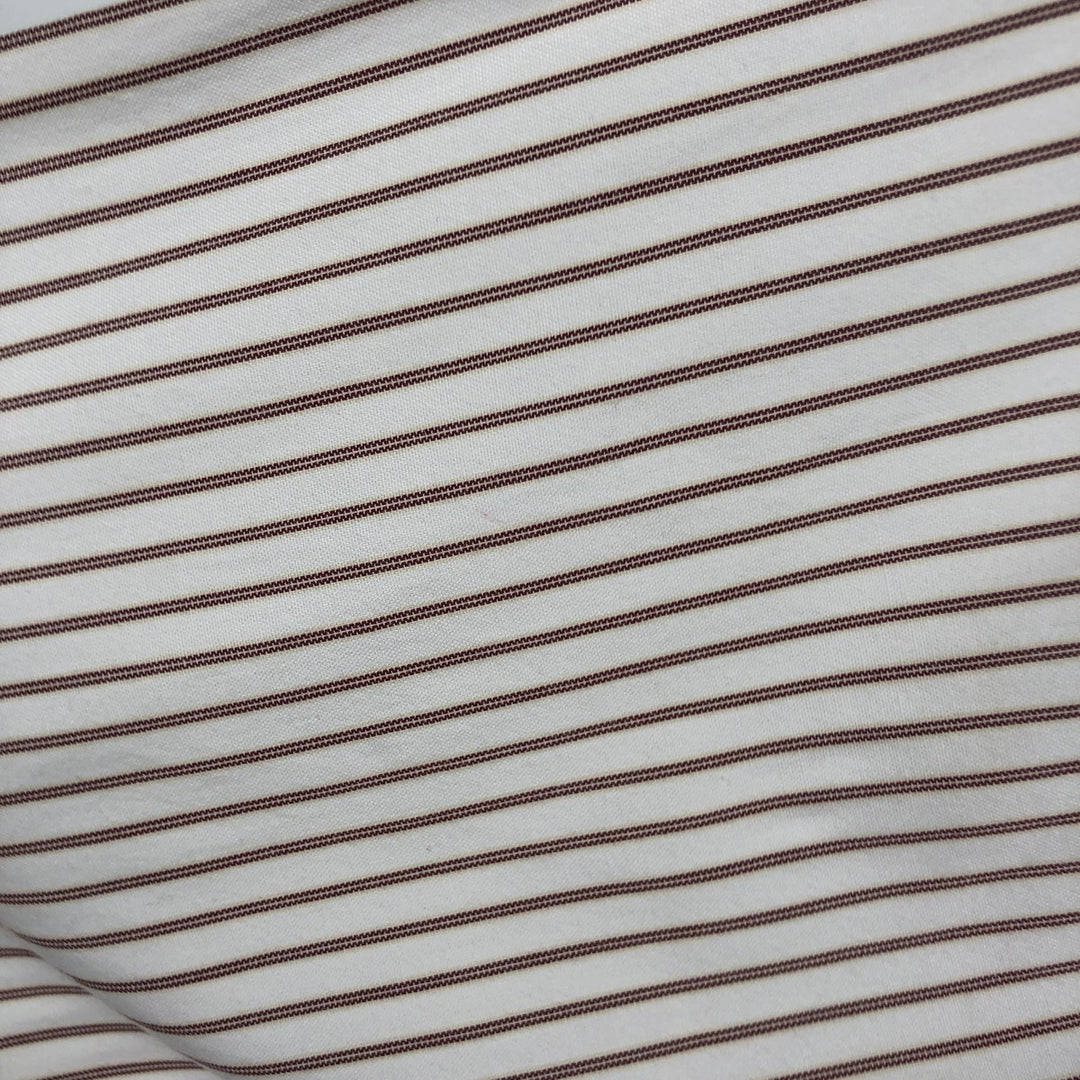 Vintage LLBean long-sleeved button-down striped shirt from the 1990s, men's size XL. cotton white type Vintage Second Hand