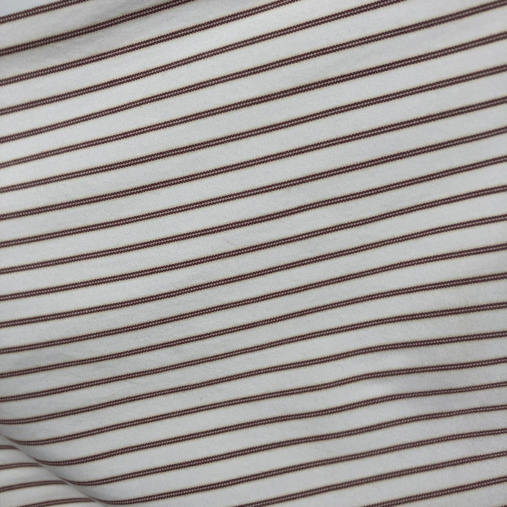 Vintage LLBean long-sleeved button-down striped shirt from the 1990s, men's size XL. cotton white type Vintage Second Hand