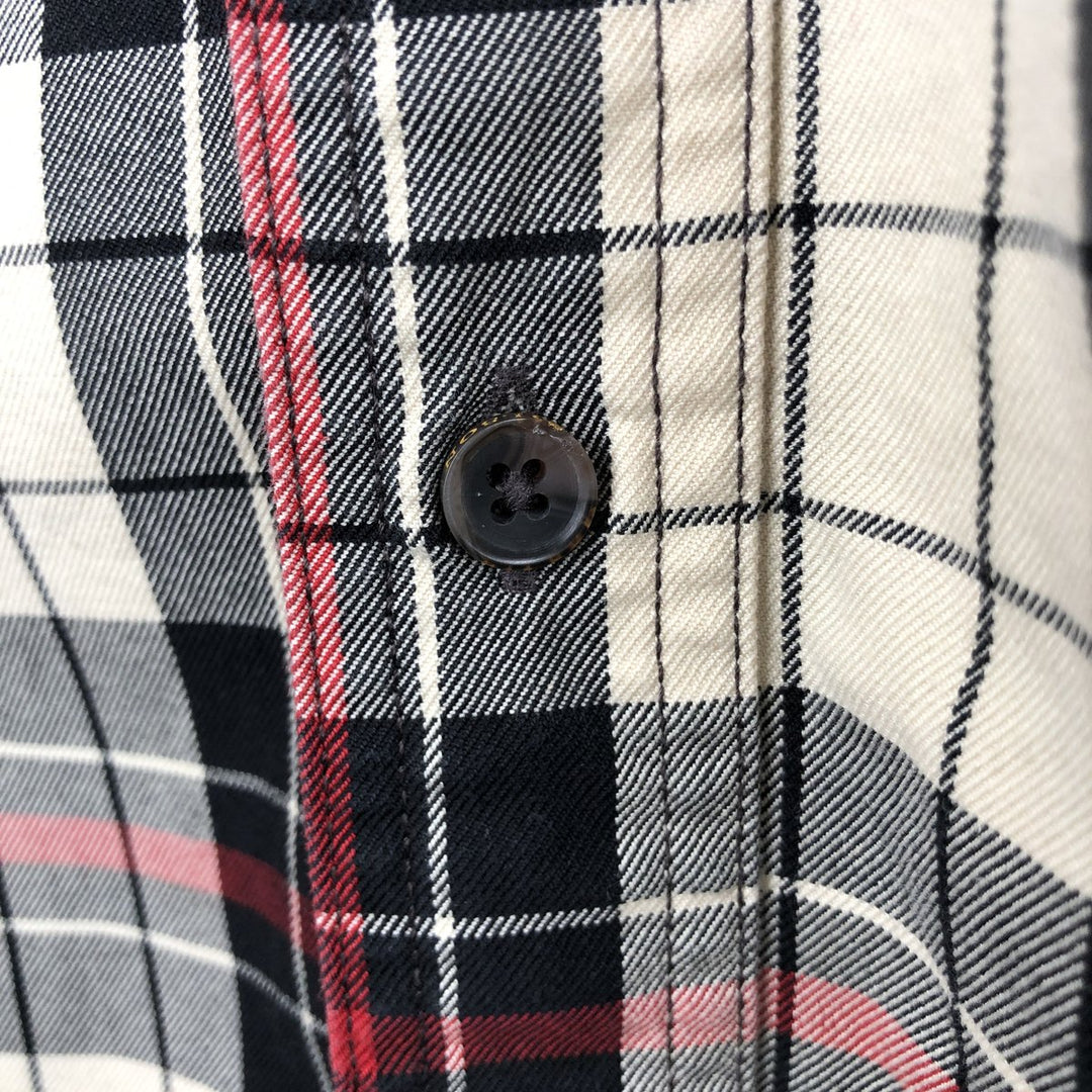 Filson Check Pattern Long-Sleeve Shirt, Men's Size XL (approx.) unclear black type Vintage Second Hand