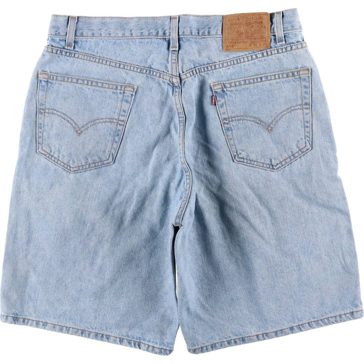 90'S Levi's 550 Relaxed Fit 35550-1836 Denim Shorts, Men's W35 (approx.), Vintage. cotton Blue type light blue Vintage Second Hand