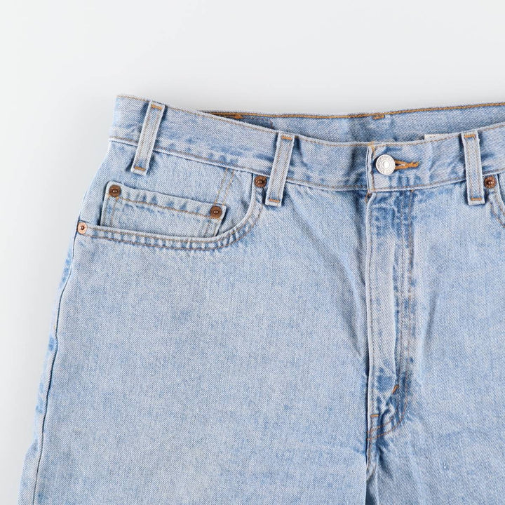 90'S Levi's 550 Relaxed Fit 35550-1836 Denim Shorts, Men's W35 (approx.), Vintage. cotton Blue type light blue Vintage Second Hand