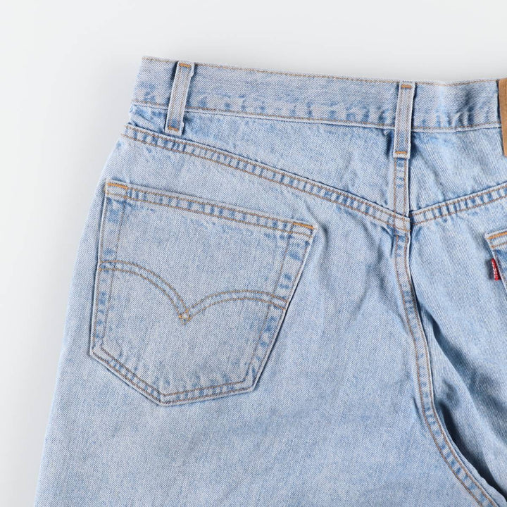 90'S Levi's 550 Relaxed Fit 35550-1836 Denim Shorts, Men's W35 (approx.), Vintage. cotton Blue type light blue Vintage Second Hand