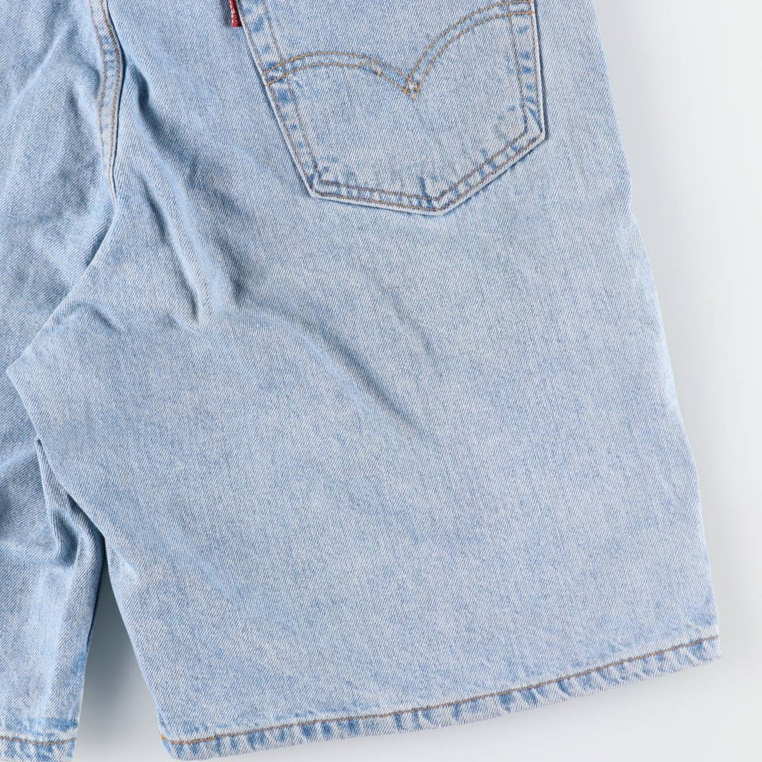 90'S Levi's 550 Relaxed Fit 35550-1836 Denim Shorts, Men's W35 (approx.), Vintage. cotton Blue type light blue Vintage Second Hand