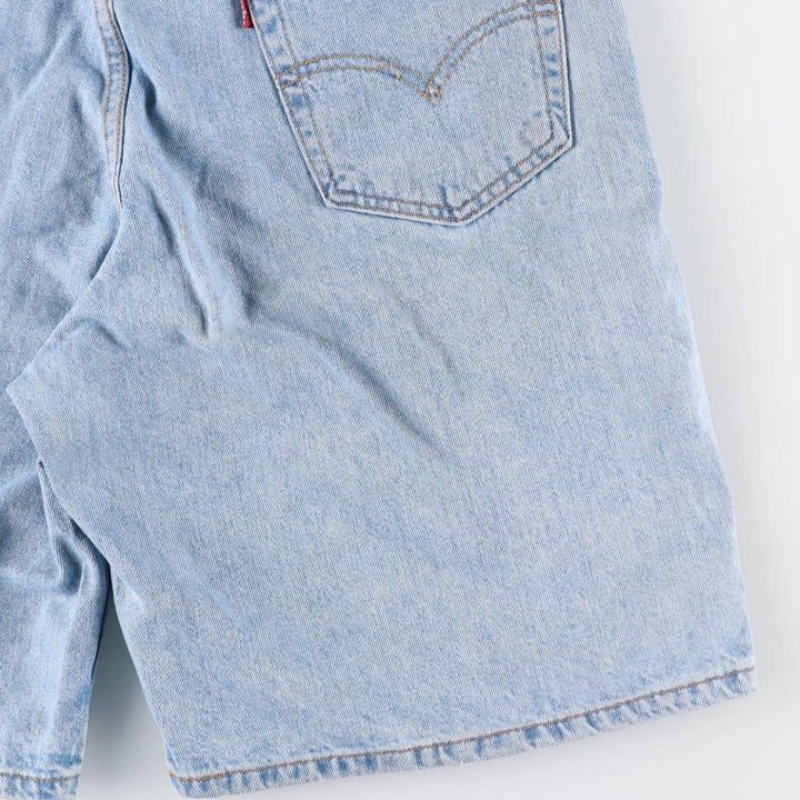 90'S Levi's 550 Relaxed Fit 35550-1836 Denim Shorts, Men's W35 (approx.), Vintage. cotton Blue type light blue Vintage Second Hand