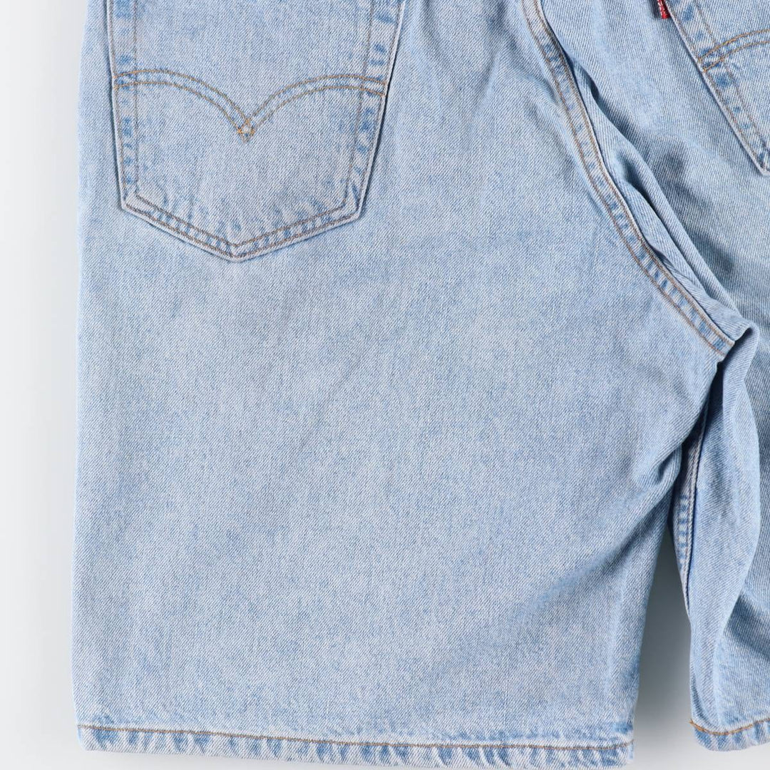 90'S Levi's 550 Relaxed Fit 35550-1836 Denim Shorts, Men's W35 (approx.), Vintage. cotton Blue type light blue Vintage Second Hand