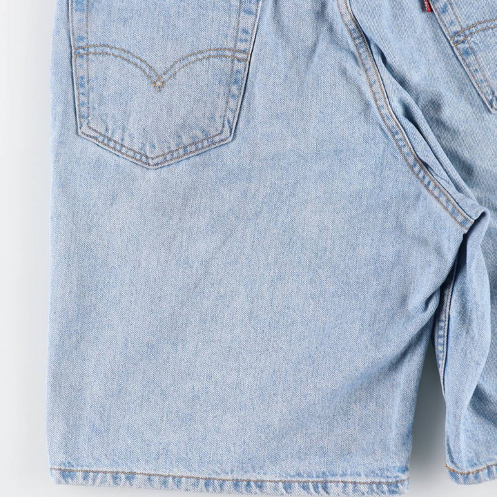 90'S Levi's 550 Relaxed Fit 35550-1836 Denim Shorts, Men's W35 (approx.), Vintage. cotton Blue type light blue Vintage Second Hand