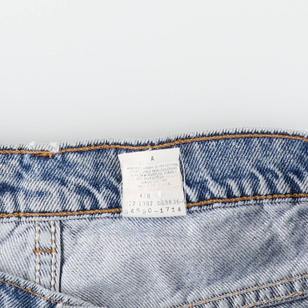 1990'S Levi's 550 Relaxed Fit 34550-1714 Denim Shorts, Men's W32 (approx.), Vintage cotton Blue type light blue Vintage Second Hand