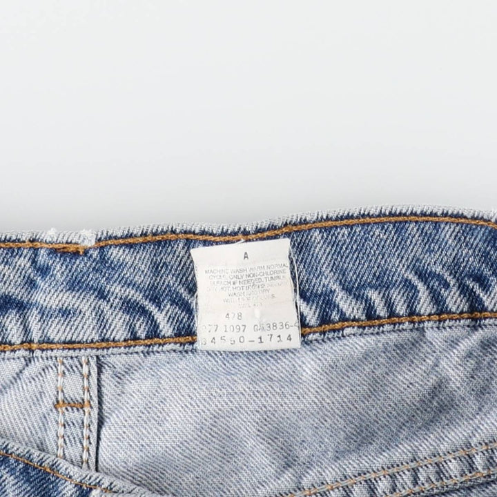 1990'S Levi's 550 Relaxed Fit 34550-1714 Denim Shorts, Men's W32 (approx.), Vintage cotton Blue type light blue Vintage Second Hand