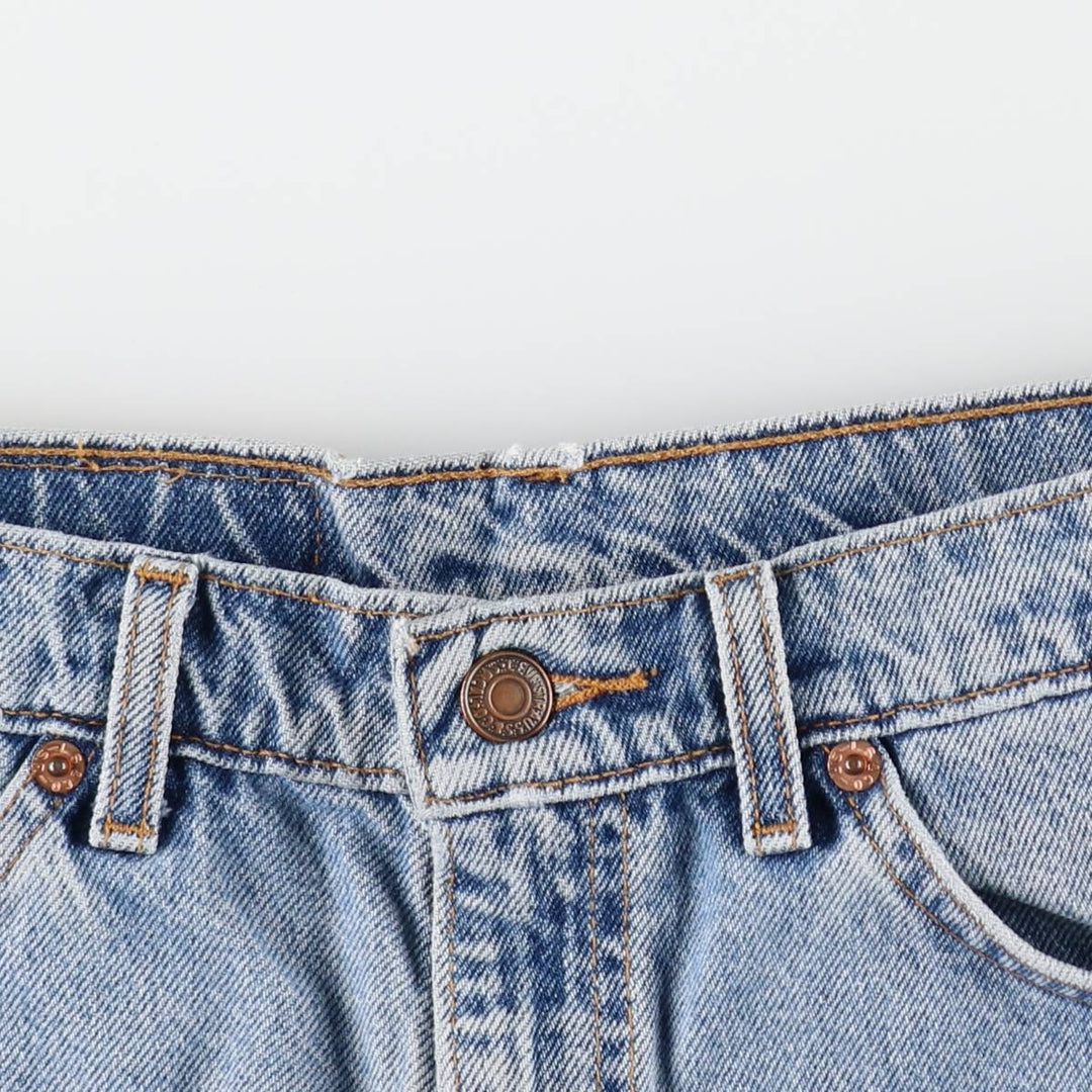 1990'S Levi's 550 Relaxed Fit 34550-1714 Denim Shorts, Men's W32 (approx.), Vintage cotton Blue type light blue Vintage Second Hand