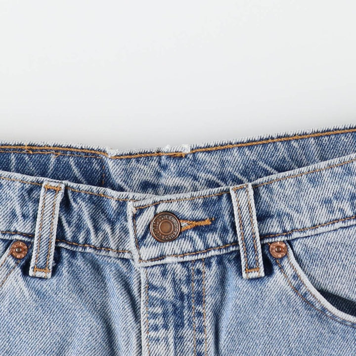 1990'S Levi's 550 Relaxed Fit 34550-1714 Denim Shorts, Men's W32 (approx.), Vintage cotton Blue type light blue Vintage Second Hand