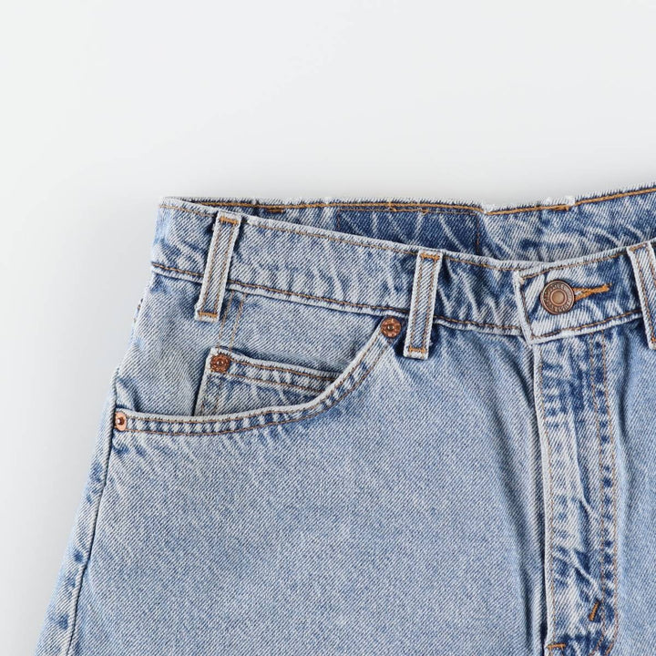 1990'S Levi's 550 Relaxed Fit 34550-1714 Denim Shorts, Men's W32 (approx.), Vintage cotton Blue type light blue Vintage Second Hand