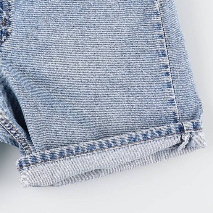 1990'S Levi's 550 Relaxed Fit 34550-1714 Denim Shorts, Men's W32 (approx.), Vintage cotton Blue type light blue Vintage Second Hand
