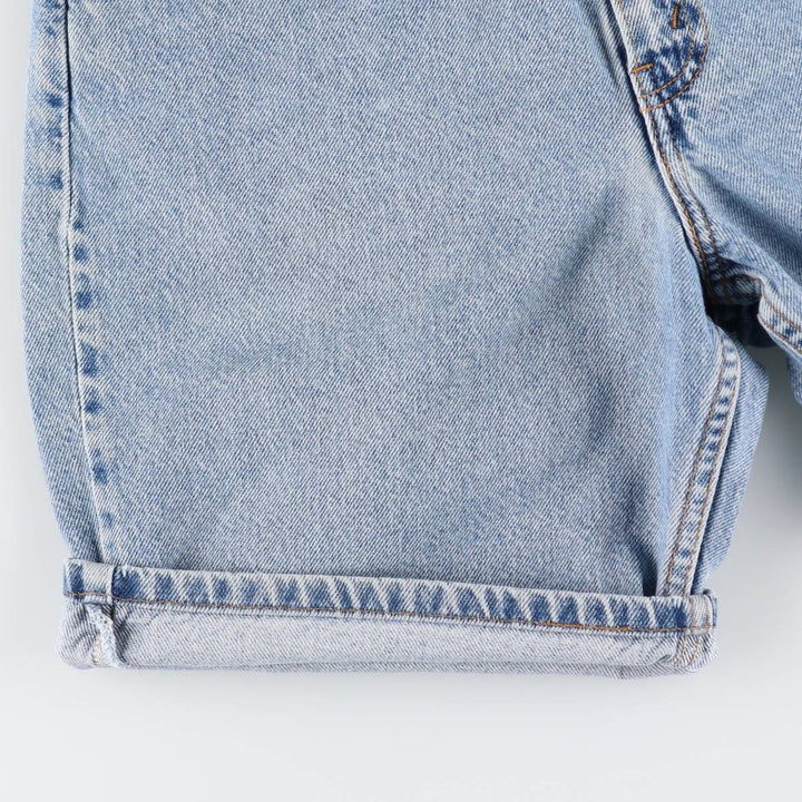1990'S Levi's 550 Relaxed Fit 34550-1714 Denim Shorts, Men's W32 (approx.), Vintage cotton Blue type light blue Vintage Second Hand