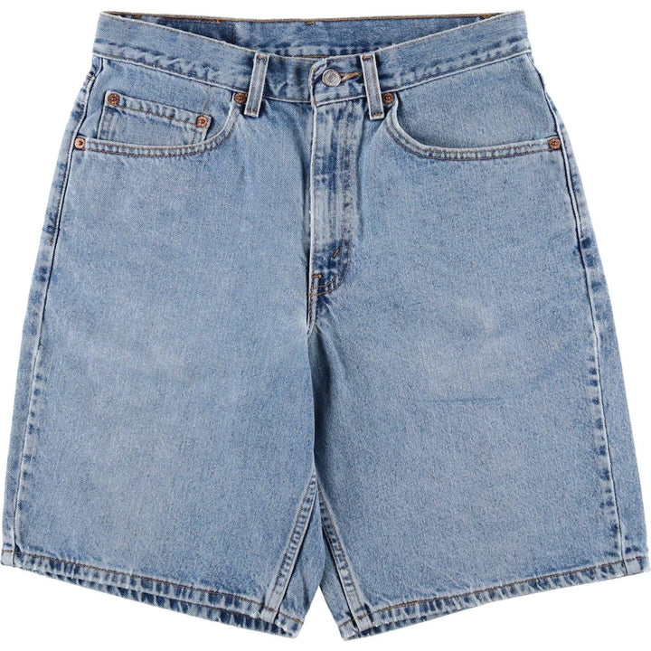 00'S Levi's 550 Relaxed Fit Denim Shorts for Men, Size W31 cotton Blue type light blue Vintage Second Hand