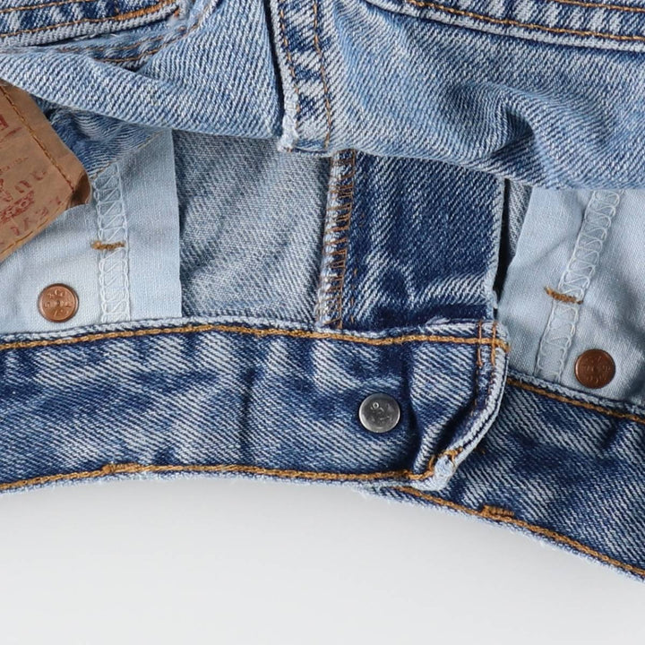 00'S Levi's 550 Relaxed Fit Denim Shorts for Men, Size W31 cotton Blue type light blue Vintage Second Hand