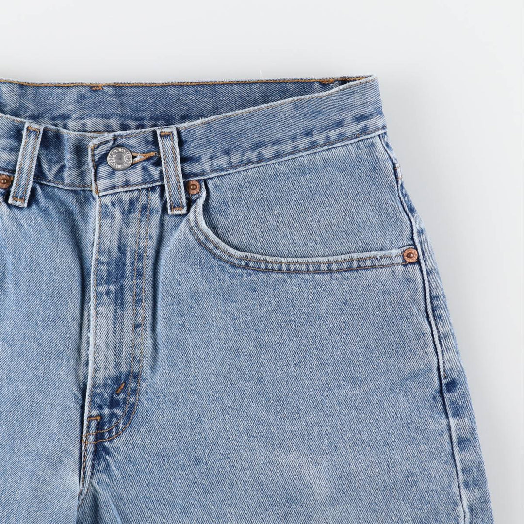 00'S Levi's 550 Relaxed Fit Denim Shorts for Men, Size W31 cotton Blue type light blue Vintage Second Hand