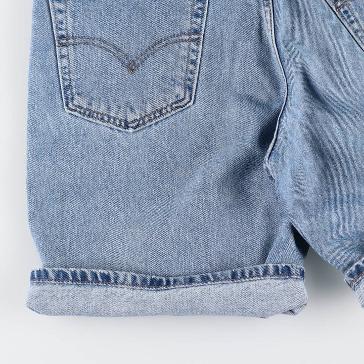 00'S Levi's 550 Relaxed Fit Denim Shorts for Men, Size W31 cotton Blue type light blue Vintage Second Hand