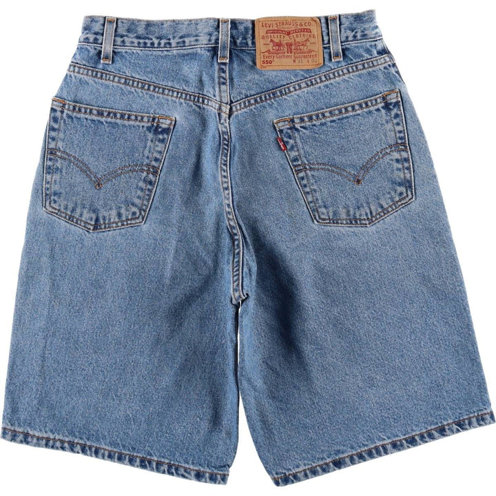 1990'S Levi's 550 Relaxed Fit 36550-1891 Denim Shorts, Men's W30 (approx.), Vintage. cotton blue type Vintage Second Hand