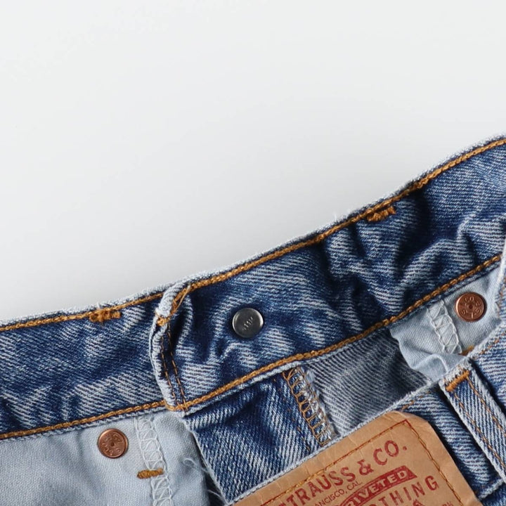 1990'S Levi's 550 Relaxed Fit 36550-1891 Denim Shorts, Men's W30 (approx.), Vintage. cotton blue type Vintage Second Hand