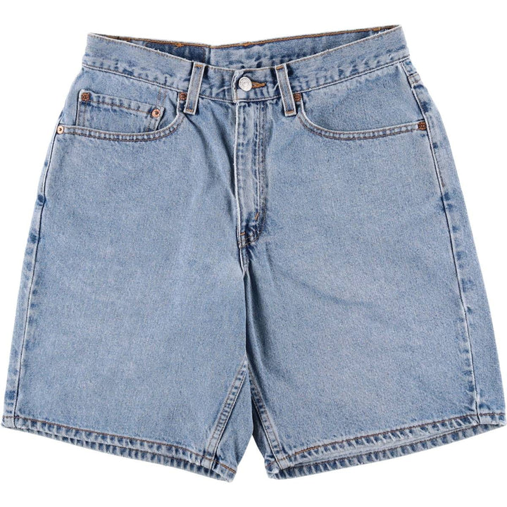 1990'S Levi's 550 Relaxed Fit 34550-1891 Denim Shorts, Men's W30 (approx.), Vintage cotton Blue type light blue Vintage Second Hand