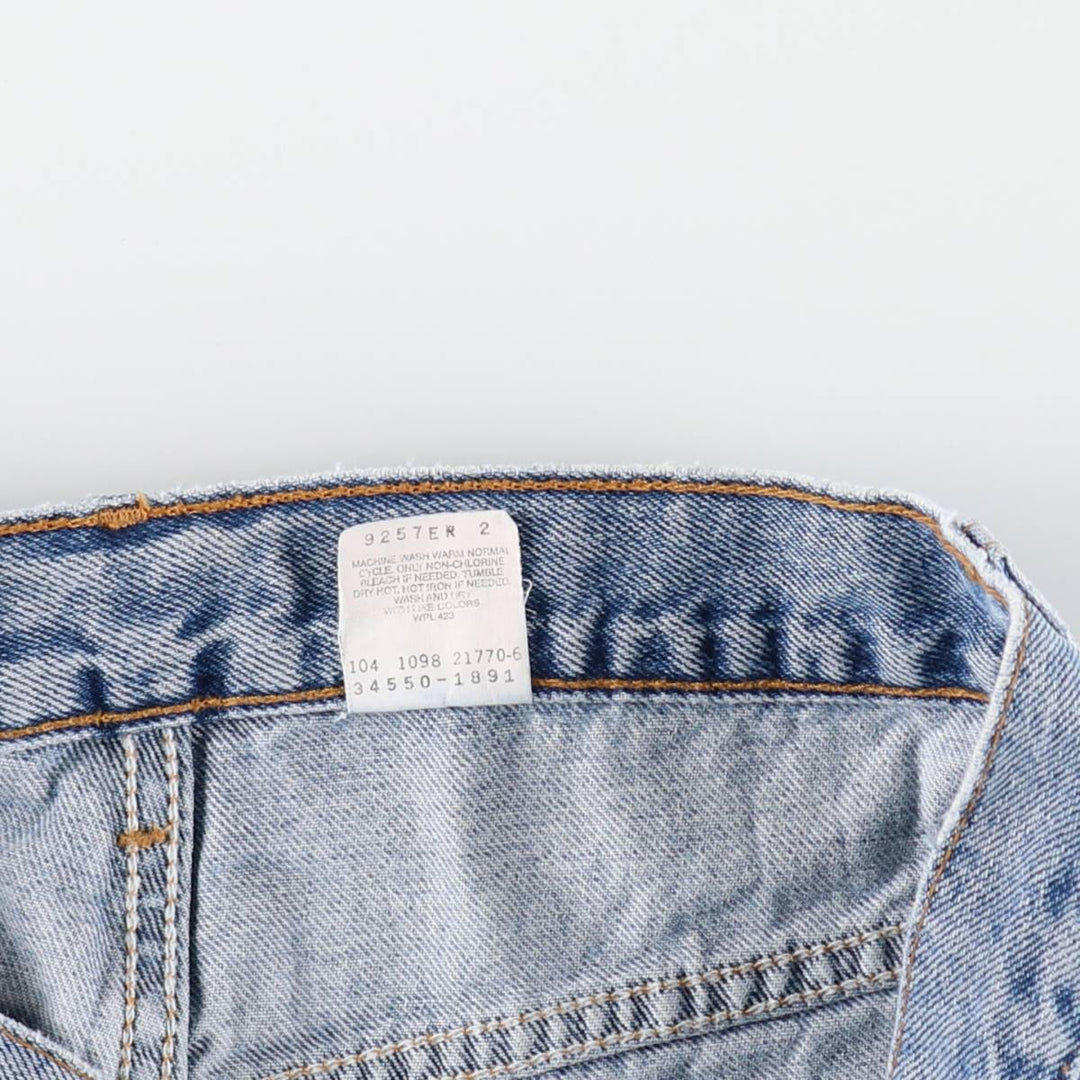 1990'S Levi's 550 Relaxed Fit 34550-1891 Denim Shorts, Men's W30 (approx.), Vintage cotton Blue type light blue Vintage Second Hand