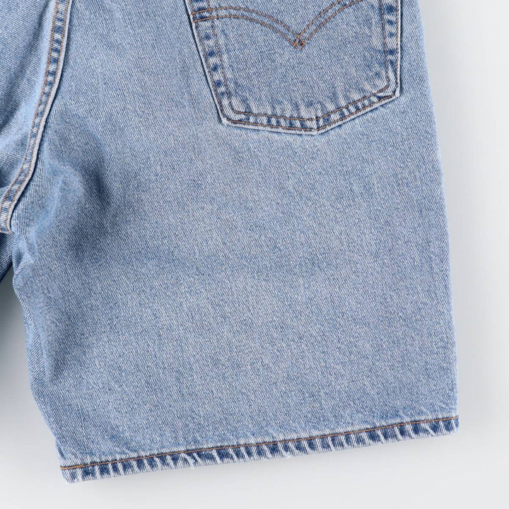 1990'S Levi's 550 Relaxed Fit 34550-1891 Denim Shorts, Men's W30 (approx.), Vintage cotton Blue type light blue Vintage Second Hand