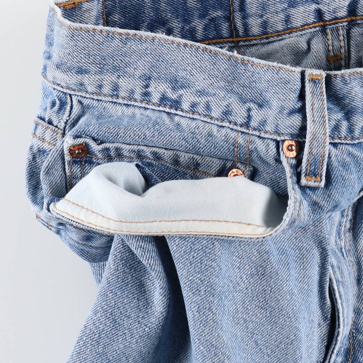 1990'S Levi's 550 Relaxed Fit 34550-1891 Denim Shorts, Men's W30 (approx.), Vintage cotton Blue type light blue Vintage Second Hand