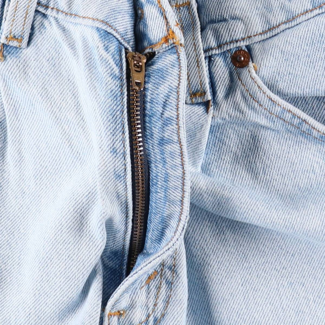 90'S Levi's 580 Baggy Fit 36580-1734 Orange Tab Denim Shorts (Men's W32 equivalent) cotton Blue type light blue Vintage Second Hand