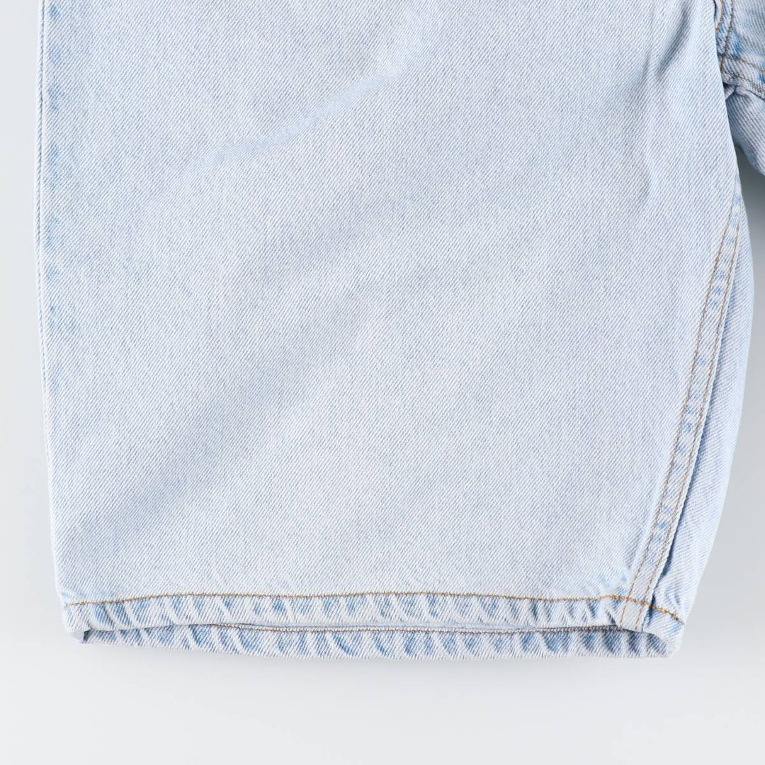 90'S Levi's 580 Baggy Fit 36580-1734 Orange Tab Denim Shorts (Men's W32 equivalent) cotton Blue type light blue Vintage Second Hand