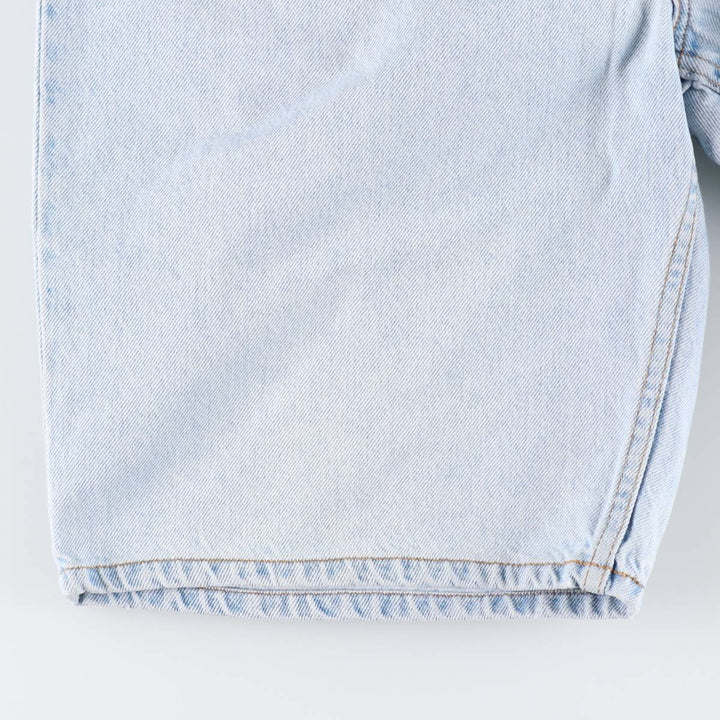 90'S Levi's 580 Baggy Fit 36580-1734 Orange Tab Denim Shorts (Men's W32 equivalent) cotton Blue type light blue Vintage Second Hand