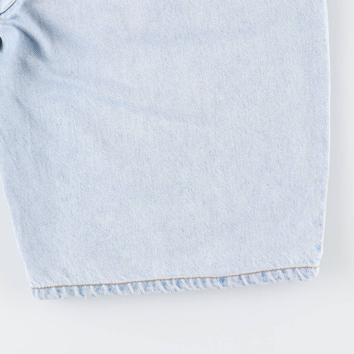 90'S Levi's 580 Baggy Fit 36580-1734 Orange Tab Denim Shorts (Men's W32 equivalent) cotton Blue type light blue Vintage Second Hand