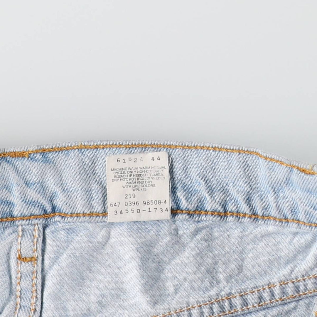 90'S Levi's 550 Relaxed Fit 34550-1734 Orange Tab Denim Shorts (Men's W32 equivalent) cotton Blue type light blue Vintage Second Hand