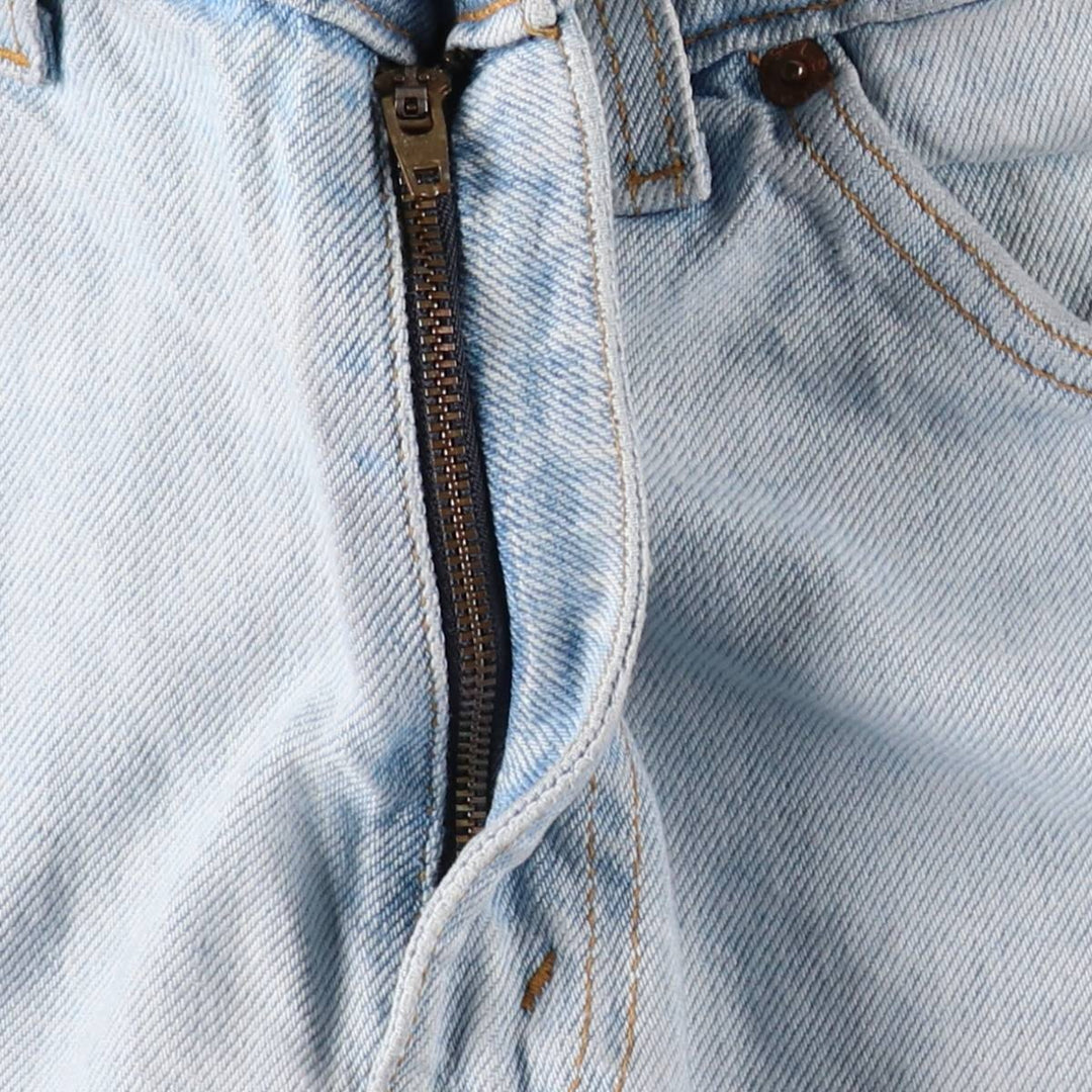 90'S Levi's 550 Relaxed Fit 34550-1734 Orange Tab Denim Shorts (Men's W32 equivalent) cotton Blue type light blue Vintage Second Hand