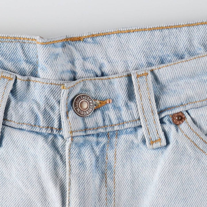90'S Levi's 550 Relaxed Fit 34550-1734 Orange Tab Denim Shorts (Men's W32 equivalent) cotton Blue type light blue Vintage Second Hand
