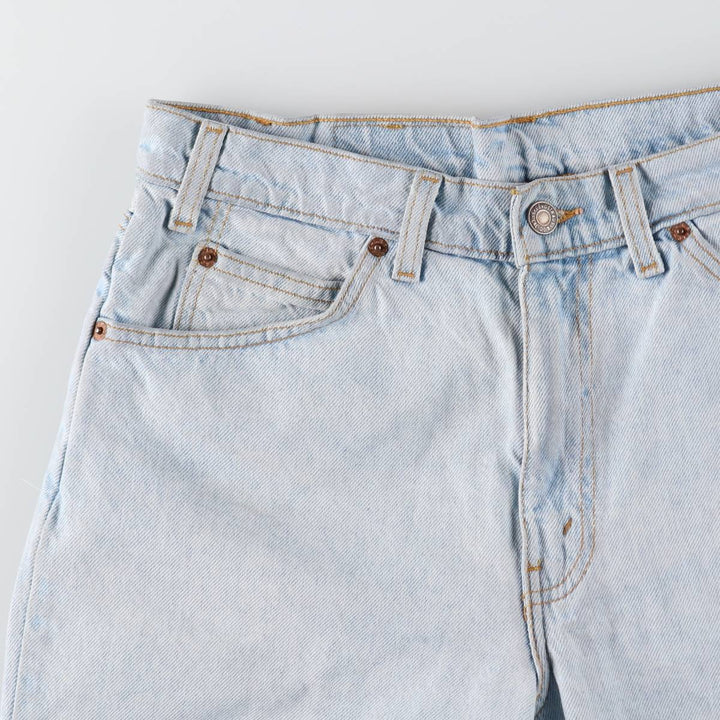 90'S Levi's 550 Relaxed Fit 34550-1734 Orange Tab Denim Shorts (Men's W32 equivalent) cotton Blue type light blue Vintage Second Hand