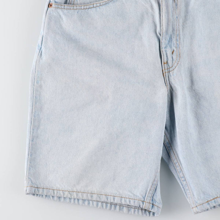 90'S Levi's 550 Relaxed Fit 34550-1734 Orange Tab Denim Shorts (Men's W32 equivalent) cotton Blue type light blue Vintage Second Hand
