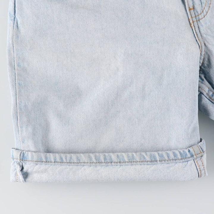 90'S Levi's 550 Relaxed Fit 34550-1734 Orange Tab Denim Shorts (Men's W32 equivalent) cotton Blue type light blue Vintage Second Hand