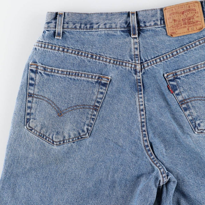 2000'S Levi's 560 Loose Fit Denim Shorts (Men's W32 equivalent) cotton blue type Vintage Second Hand
