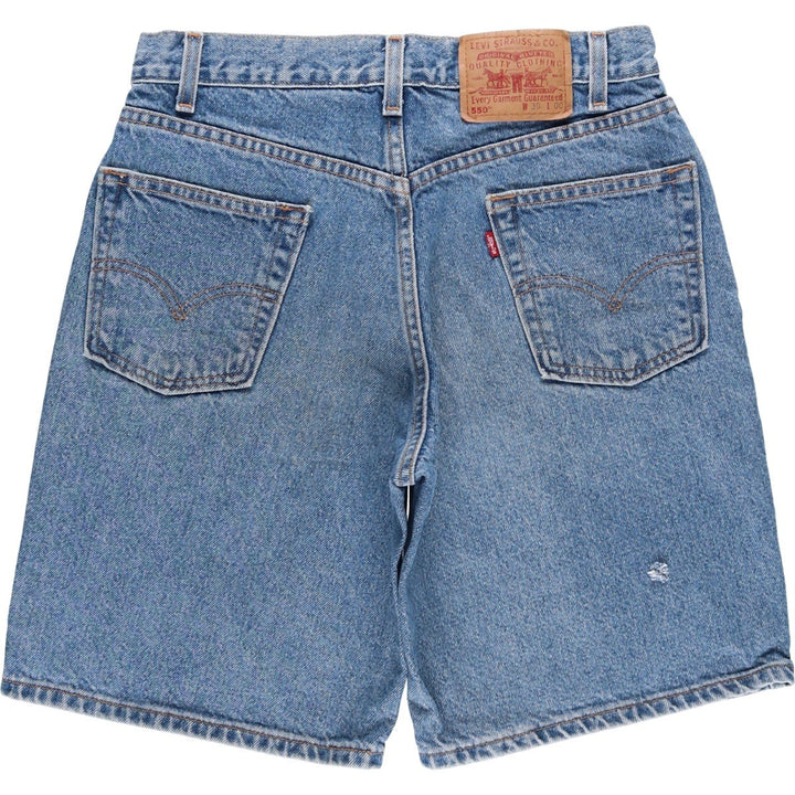 Levi's 550 Relaxed Fit Denim Shorts, Men's, W30 equivalent cotton blue type Vintage Second Hand