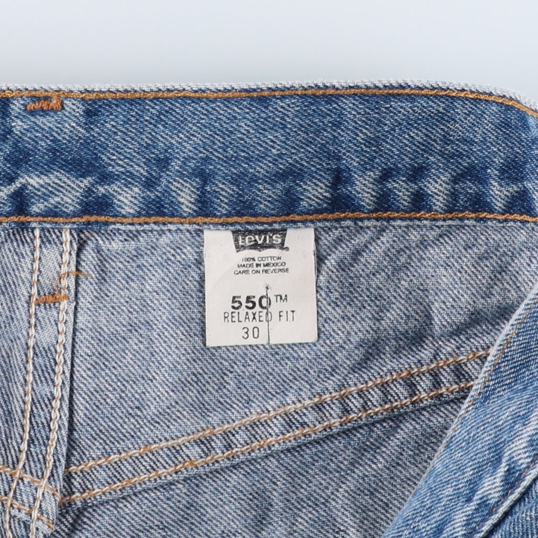 Levi's 550 Relaxed Fit Denim Shorts, Men's, W30 equivalent cotton blue type Vintage Second Hand