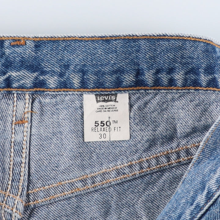 Levi's 550 Relaxed Fit Denim Shorts, Men's, W30 equivalent cotton blue type Vintage Second Hand