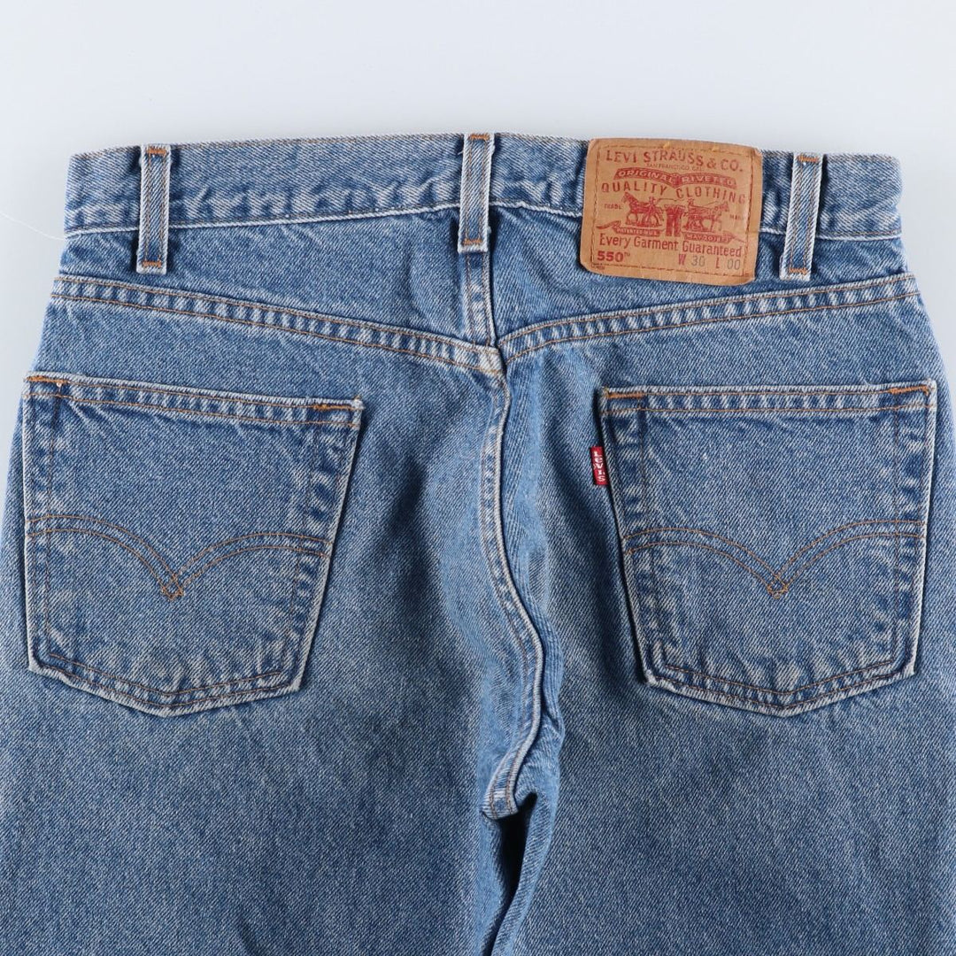 Levi's 550 Relaxed Fit Denim Shorts, Men's, W30 equivalent cotton blue type Vintage Second Hand