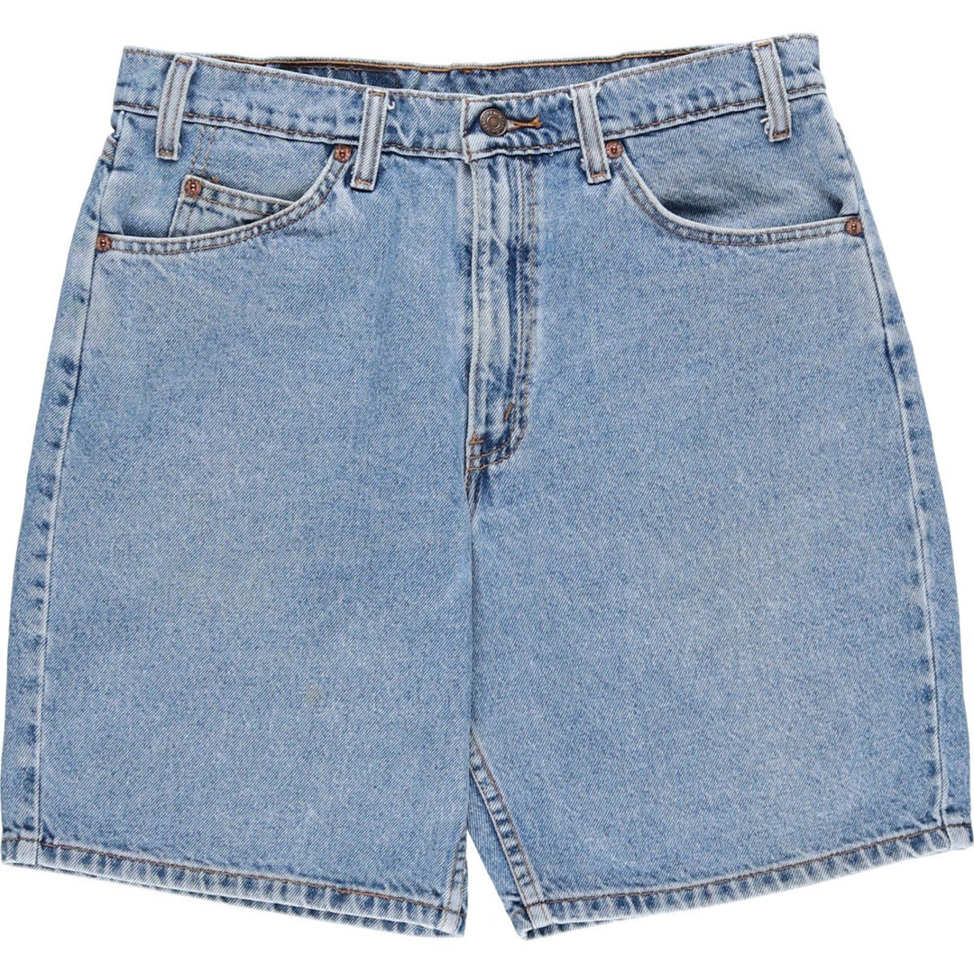 Levi's 550 Relaxed Fit Denim Shorts with Orange Tab, Men's Size 33 cotton blue type Vintage Second Hand