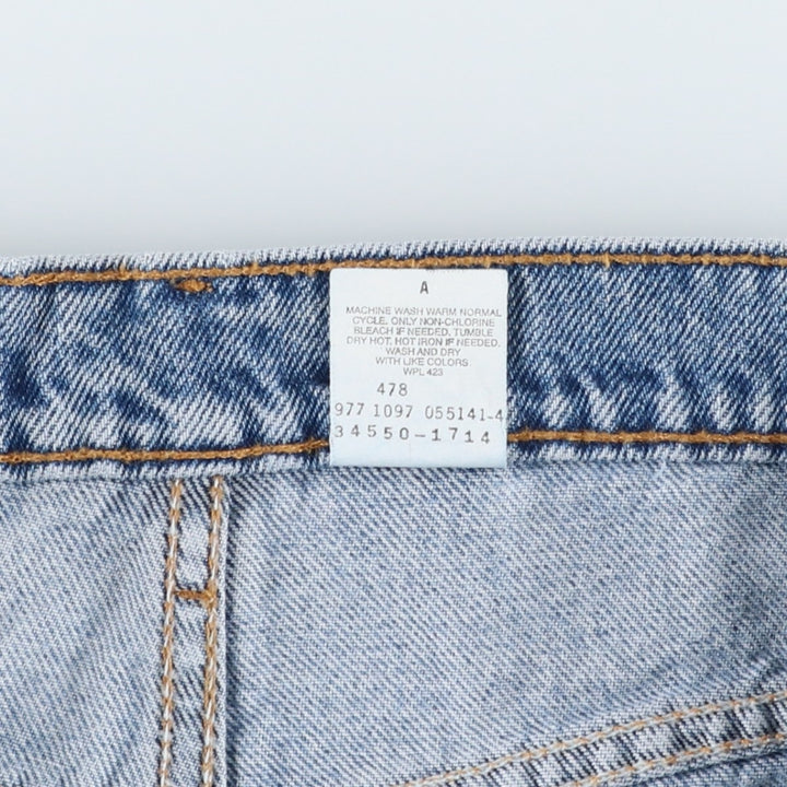 Levi's 550 Relaxed Fit Denim Shorts with Orange Tab, Men's Size 33 cotton blue type Vintage Second Hand