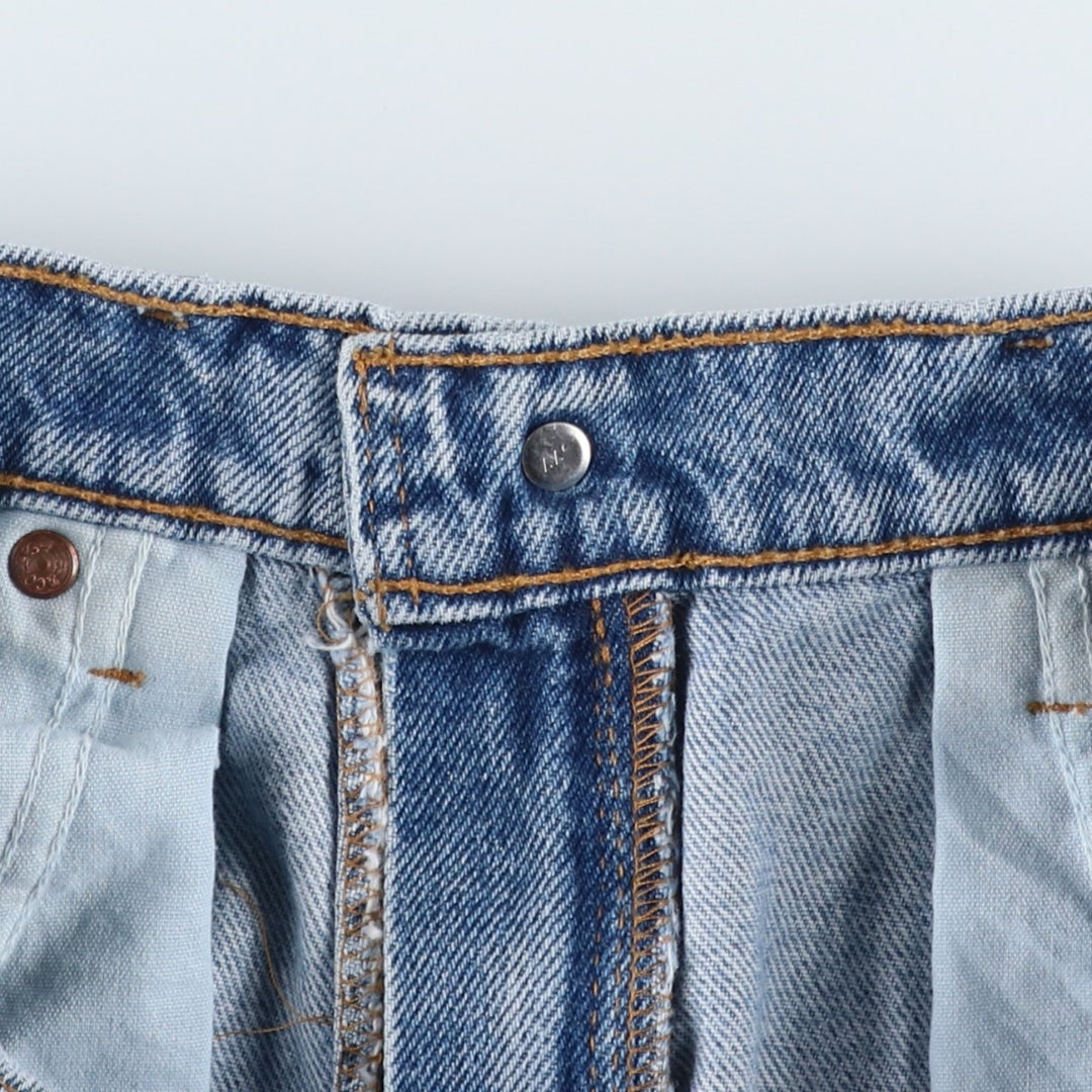 Levi's 550 Relaxed Fit Denim Shorts with Orange Tab, Men's Size 33 cotton blue type Vintage Second Hand
