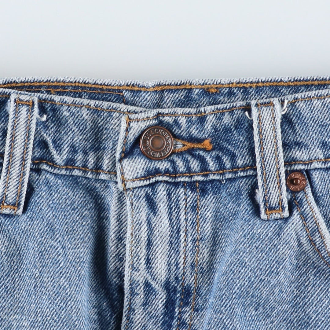Levi's 550 Relaxed Fit Denim Shorts with Orange Tab, Men's Size 33 cotton blue type Vintage Second Hand