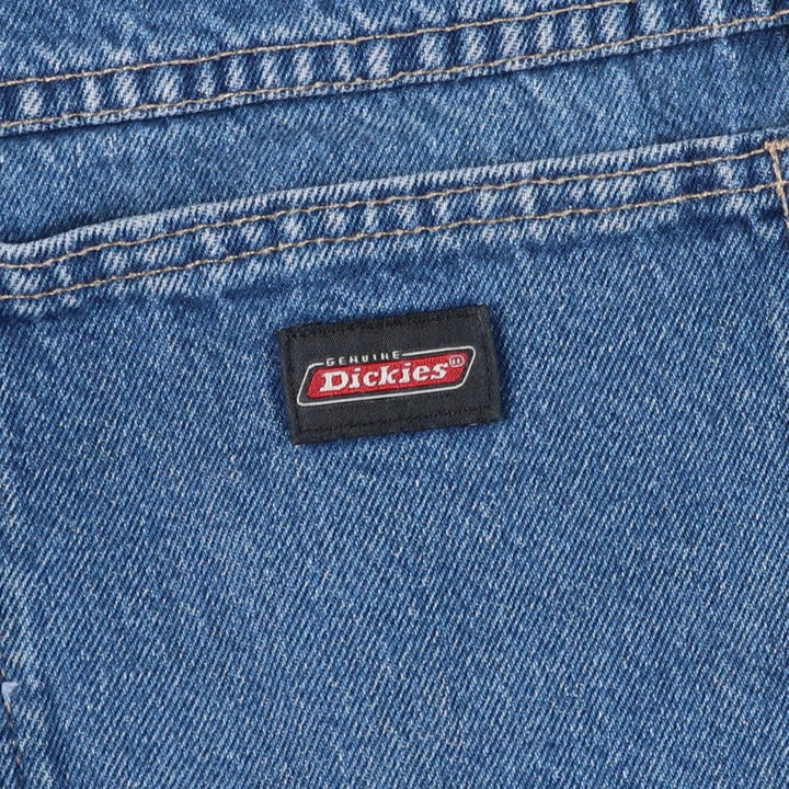 Dickies Relaxed Fit Denim Painter Shorts, Men's W37 (approx.) cotton blue type Vintage Second Hand