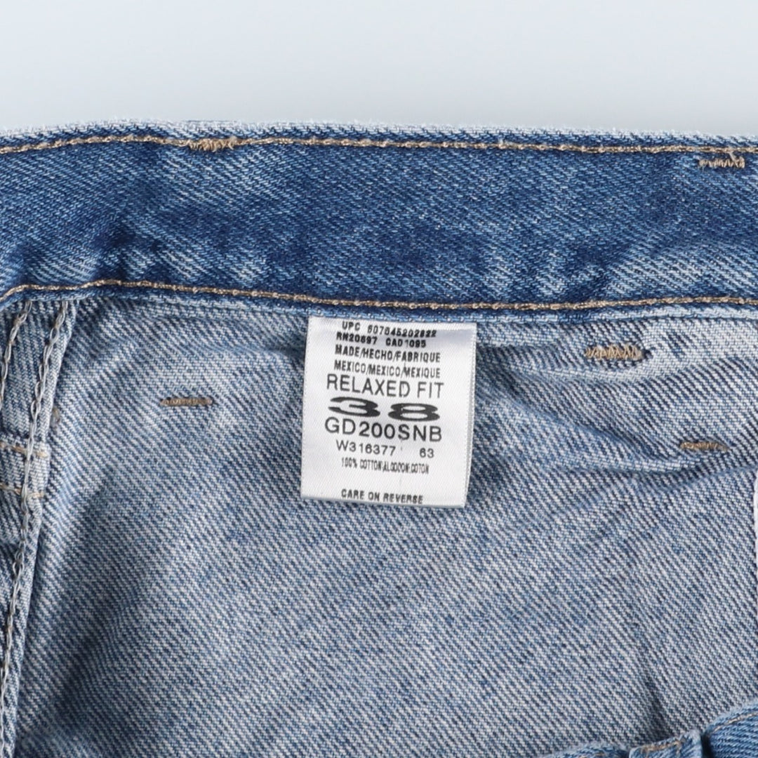 Dickies Relaxed Fit Denim Painter Shorts, Men's W37 (approx.) cotton blue type Vintage Second Hand