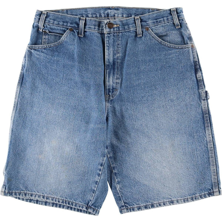 Dickies denim painter shorts, men's size W36 (approx.) cotton blue type Vintage Second Hand